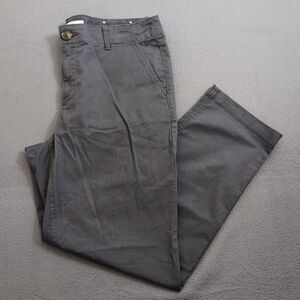 LOFT Women 8 Gray The Slim Monroe Slim Straight Leg Chino Pants